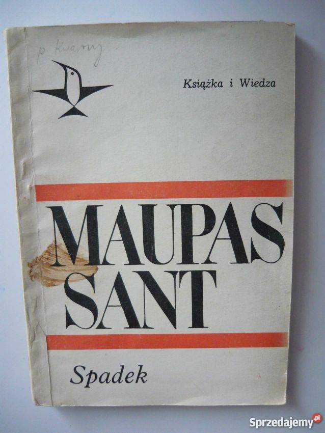 SPADEK MAUPAS SANT Proza i poezja Płock