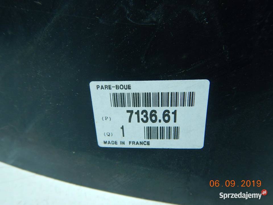 NADKOLE TYLNE PEUGEOT EXPERT 9403 ORYGINAŁ ASO lubelskie
