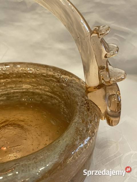 Koszyczek ze szkła artystycznego Krakowski małopolskie