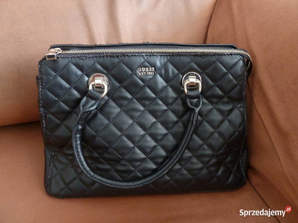 Czarna torebka damska firmy Guess 32cm Warszawa sprzedam