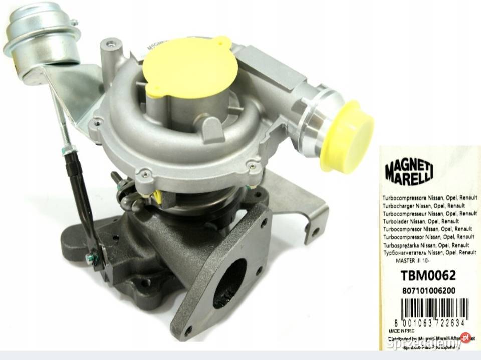 turbo sprężarka master tbm0062 dostawcze sprzedam