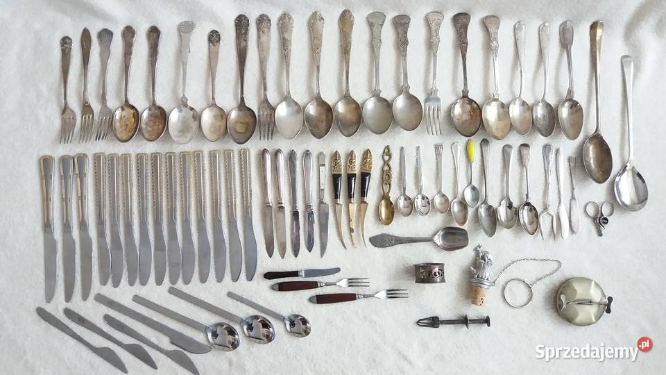 Stare Przedwojenne Sygnowane Sztućce Płońsk