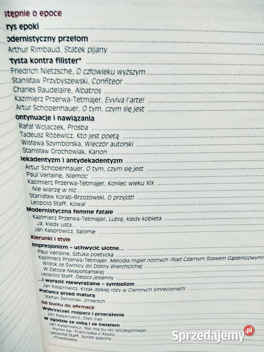 Polski operon podręcznik 4 ponadgimnazjalne Warszawa