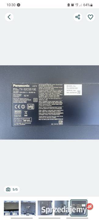 Telewizor Panasonic 32 cale dolnośląskie Kłodzko