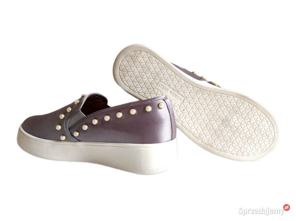 7296 STEVE MADDEN wygodne stalowoszare z perłami opolskie Kędzierzyn-Koźle
