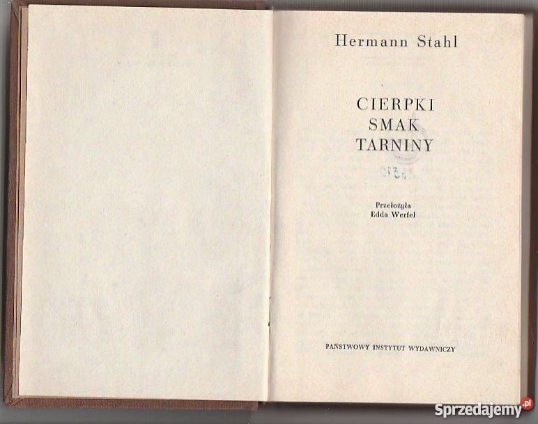 7638 CIERPKI SMAK TARNINY HERMANN Czyrna sprzedam