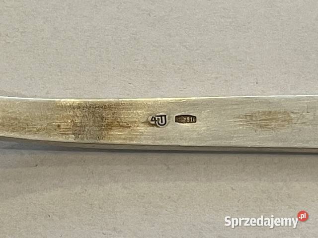 Komplet srebrnych złoconych łyżeczek 916 ZSRR małopolskie Kraków