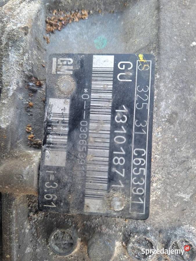 Skrzynia biegów GU 13101871 F35 Opel Vectra Choceń