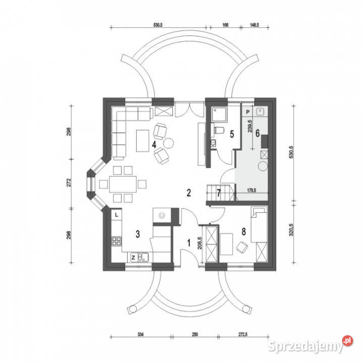Nowy dom na sprzedaż stacji kolejowej i stawach Rok budowy 2026 Wołów sprzedam