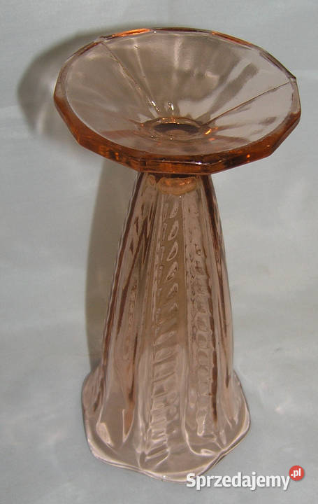 wazon vintage szkło pinkAlD Porcelana i szkło Bartków sprzedam