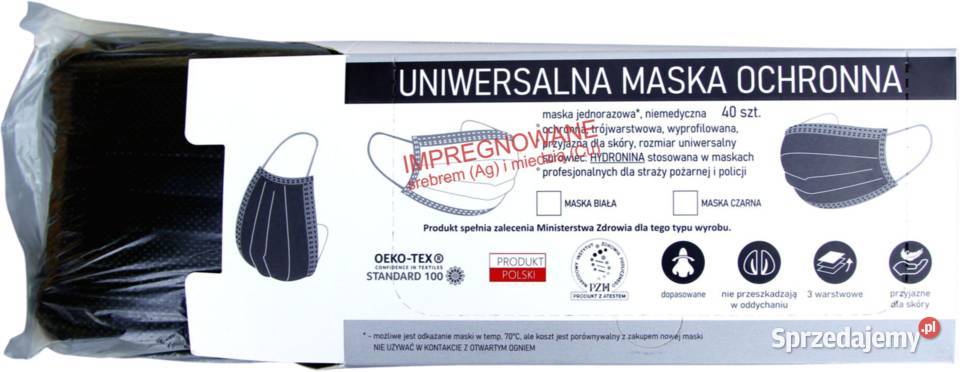 MASKI MASECZKI 40 NANOSREBRO NANOSREBREM ATEST Tarnów