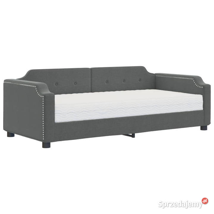 Sofa z materacem do spania ciemnoszara tkanina mazowieckie Warszawa