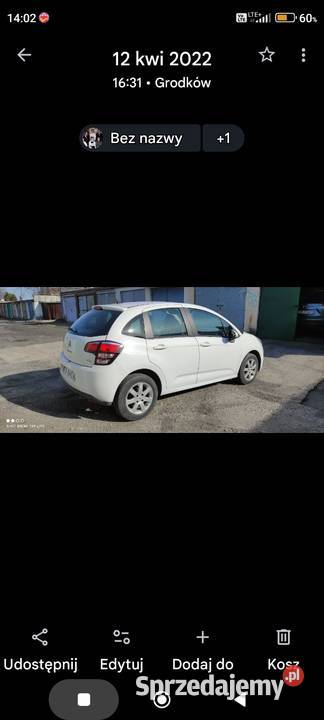 Sprzedam Citroen C3 16 diesel 75 koni relingi dachowe C3 Grodków