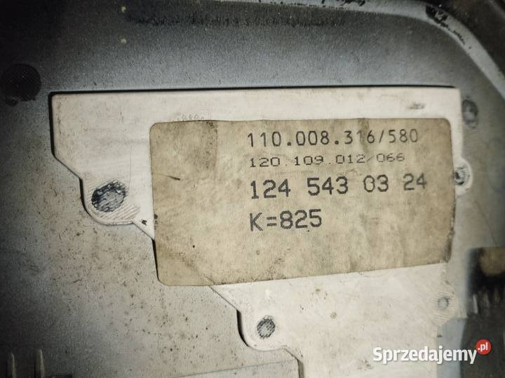 LICZNIK MERCEDES 124 1245430324 276 EU Wałbrzych