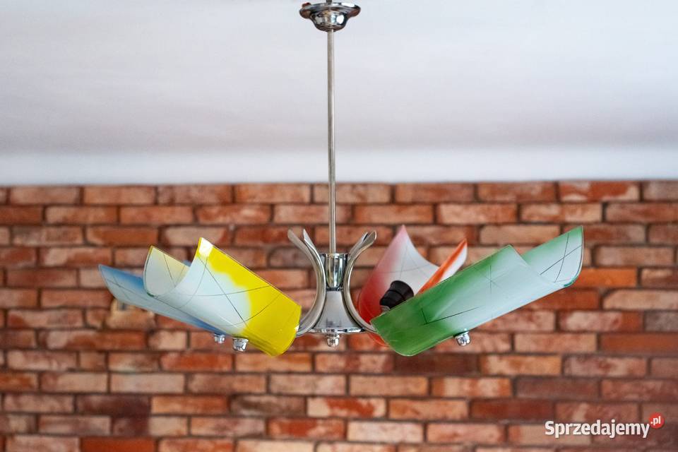 Żyrandol lata 60 Look PopArt MidCentury Vintage śląskie