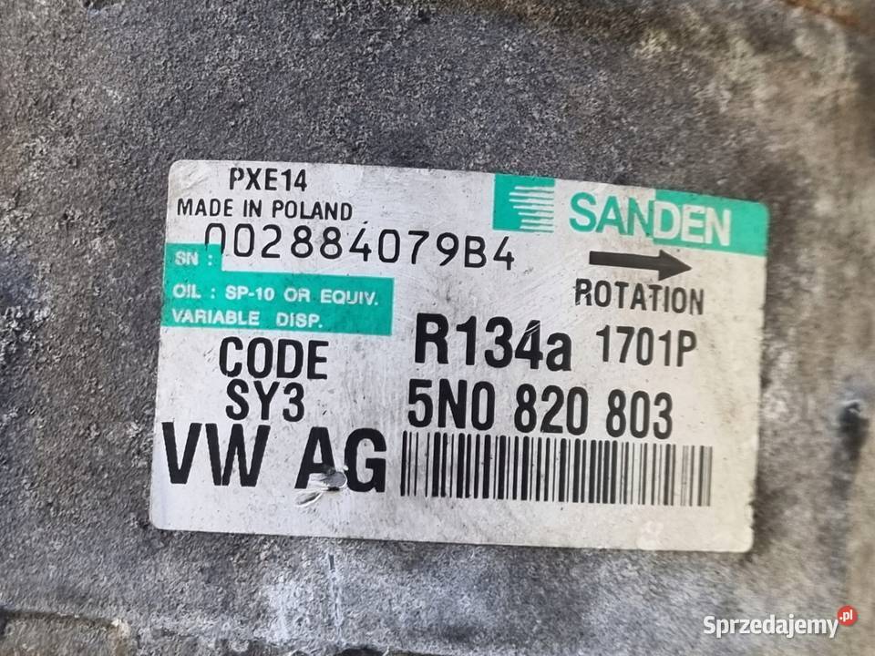 SPRĘŻARKA KLIMATYZACJI VW Golf VI A3 8P Octavia sprzedam