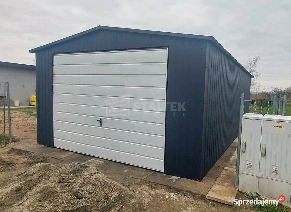 Garaz blaszany 45x5m brama uchylna antracyt Sprzedaż małopolskie Nowy Sącz