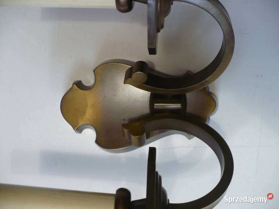 Kinkiet mosiężny dwuramienny Pozostałe podlaskie Białystok