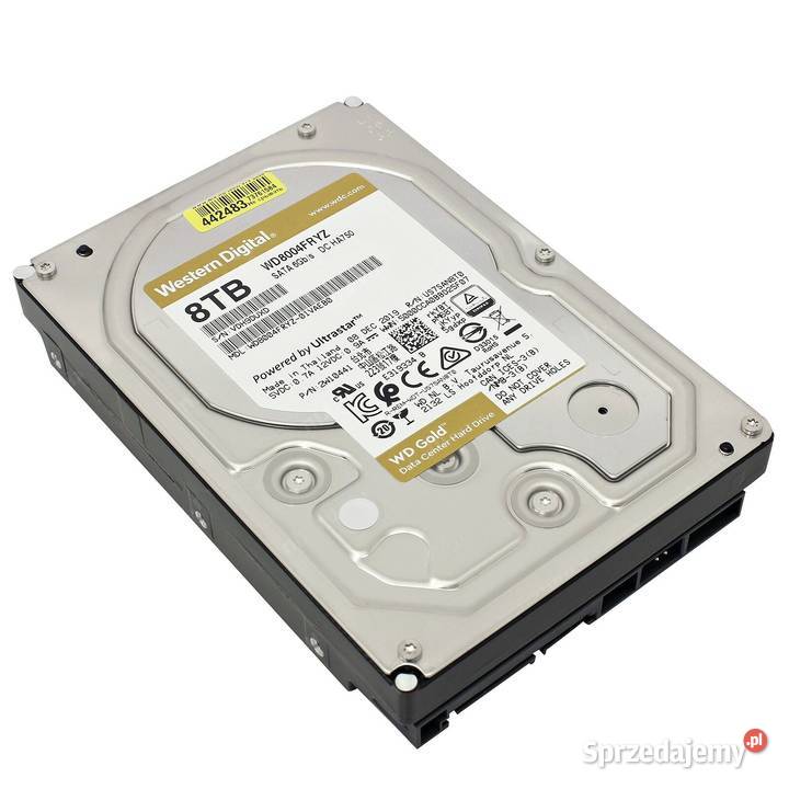Nowy 35 dysk wewnętrzny WD Gold WD8004FRYZ 8TB wewnętrzny sprzedam