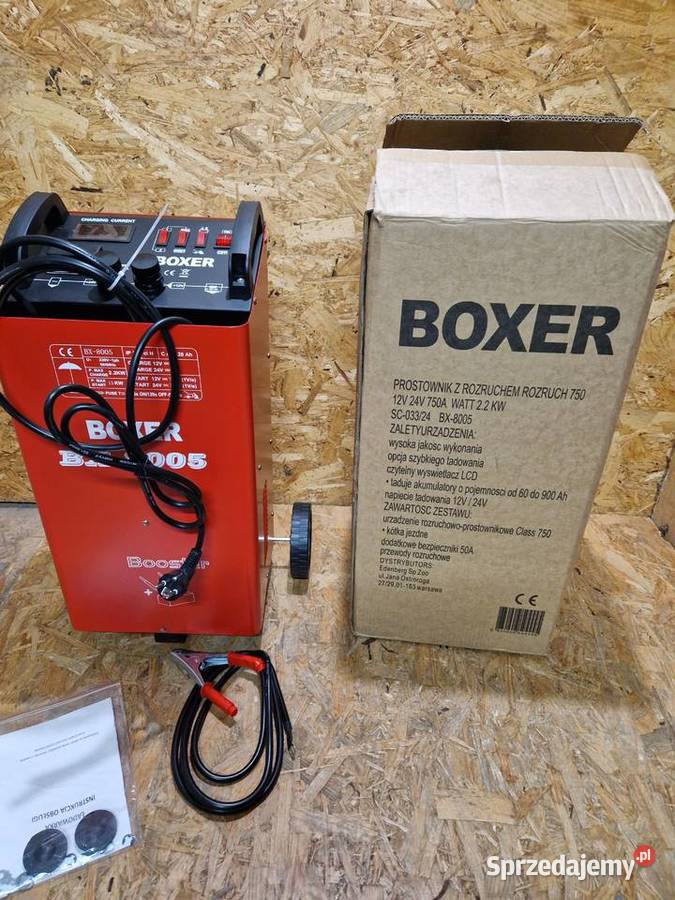 Prostownik z rozruchem stacja LCD Boxer 750 Pozostałe wielkopolskie