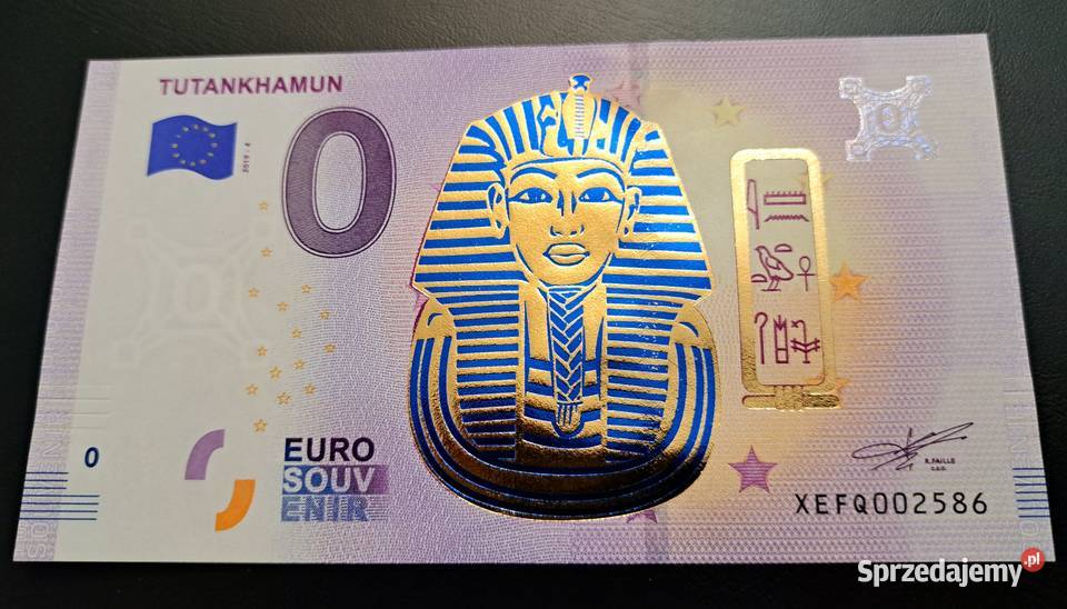 0 EURO TUTANKHAMUN wersja GOLD Eurosouvenir małopolskie Rabka-Zdrój sprzedam