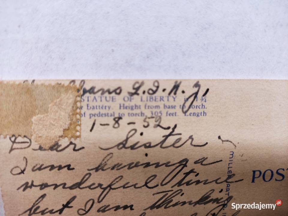 Pocztówka widokówka Statua Wolności Nowy Jork Głuchołazy