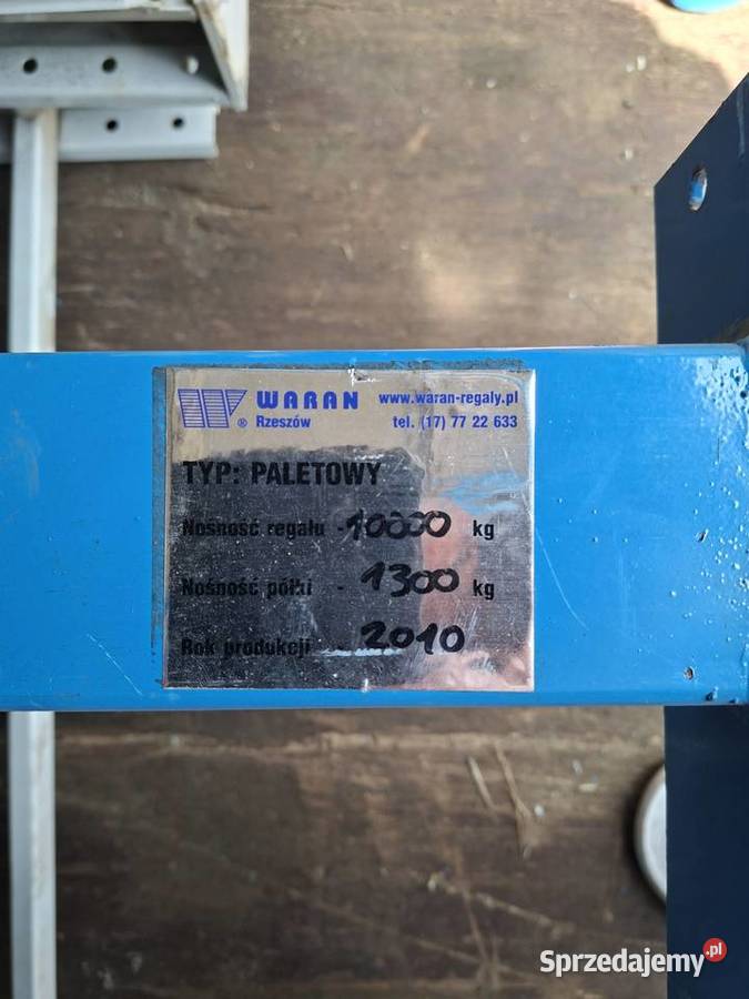 Regały magazynowe ramy trawersy 350 metra i 270