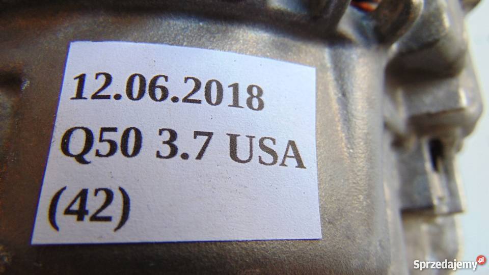 ALTERNATOR INFINITI Q50 37 23100JK01A wielkopolskie Nowy Tomyśl