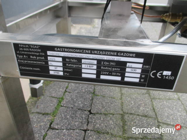 Taboret Gazowy EGAZ 404035 65 kW NOWY TGOM107