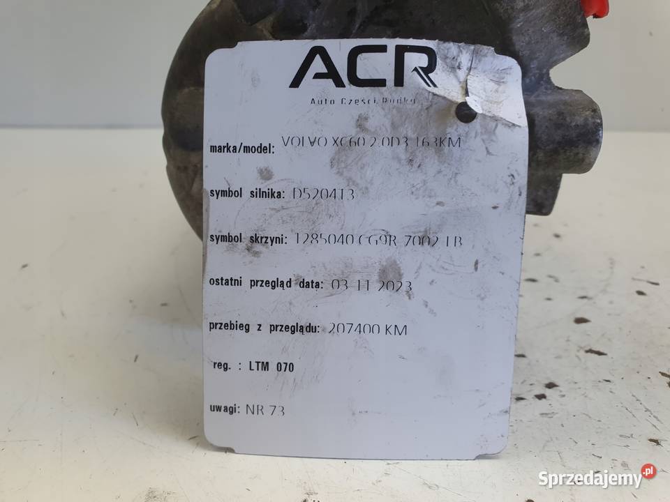 Volvo XC60 20 D D3 SPRĘŻARKA KLIMATYZACJI lubelskie Janów