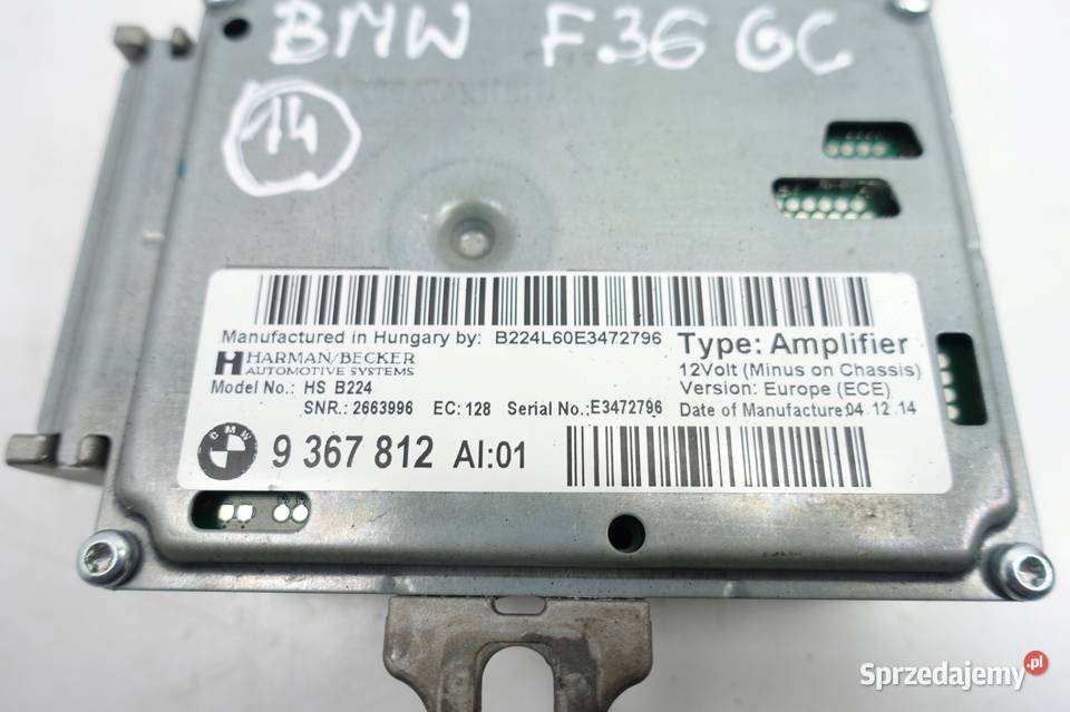 BMW 4 F36 Gran Coupe STEROWNIK ACTIVE moduł Pozostałe Chełm