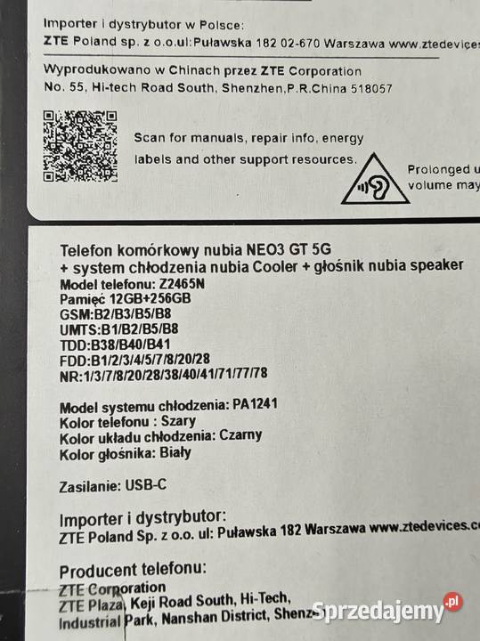ZTE Nubia neo gt03 5g Przyszowice