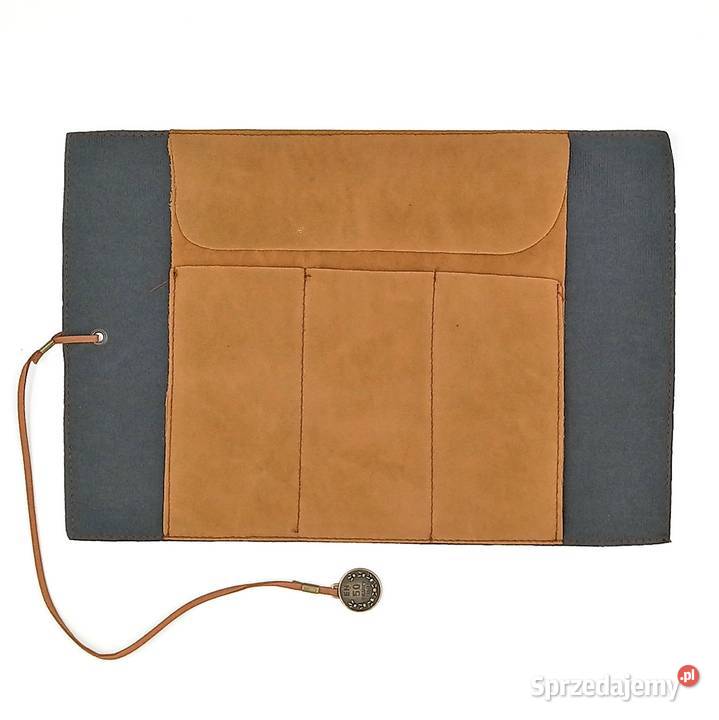 Piórnik szkolny zwijany skórzany mapa śląskie