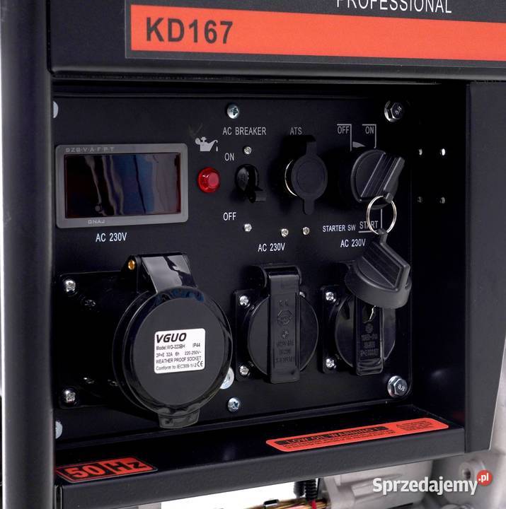 Agregat prądotwórczy 6kW 230V KD167