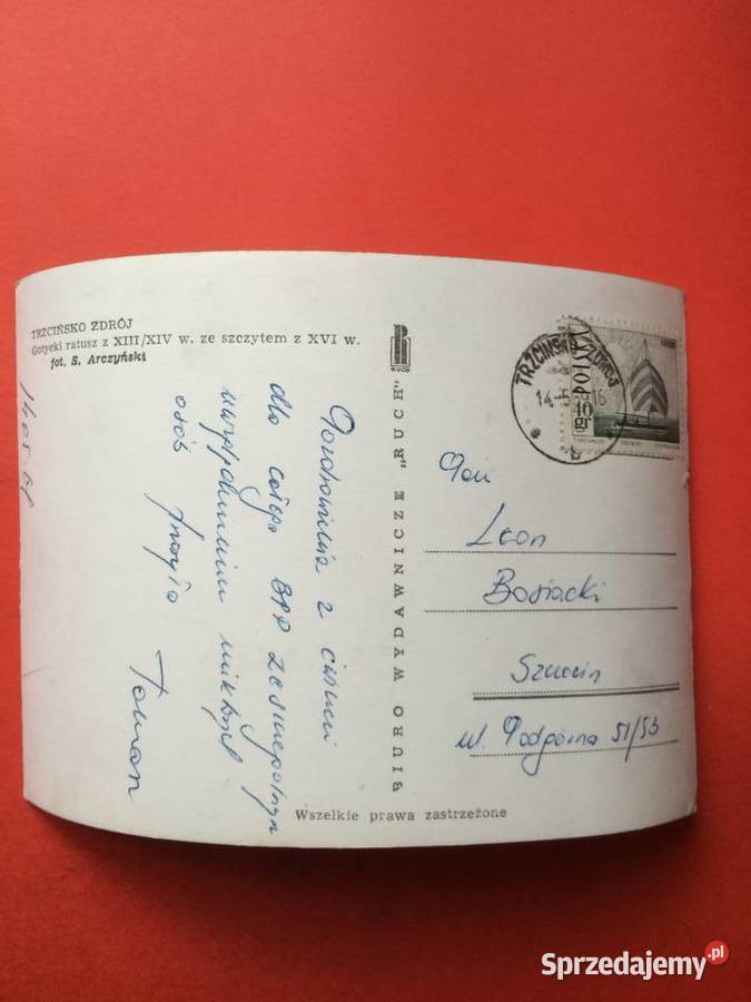 2437 Widokówka Trzcińsko Zdrój Szczecin sprzedam