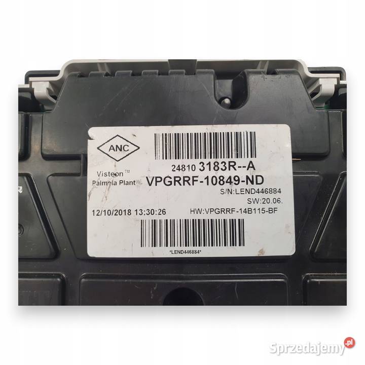 LICZNIK ZEGARY 248103183R Renault Captur I Lift Chełm