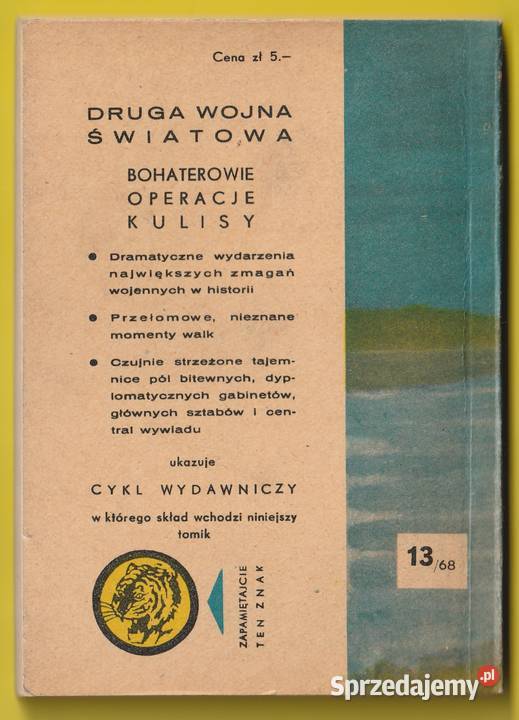 ŻÓŁTY TYGRYS OPERACJA LEW MORSKI 1968 Łódź sprzedam