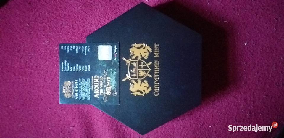 Srebrna moneta 5 Niue 150th anniversary 80 Days Karczew