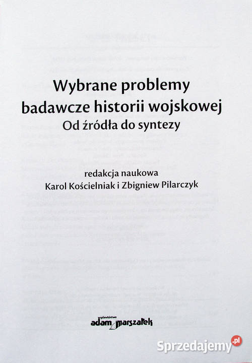 WYBRANE PROBLEMY BADAWCZE HISTORII WOJSKOWOŚCI małopolskie Limanowa