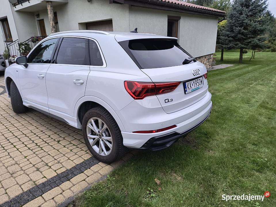 Śliczne mocne 45TFSI231 Audi Q3 Quatro SLine relingi dachowe Kraków
