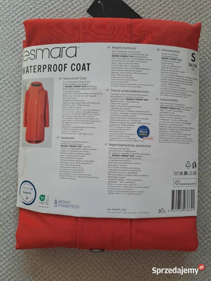 Esmara kurtka parka damska przeciwdeszczowa Rozmiar 36(S) Kurtki i płaszcze mazowieckie Warszawa