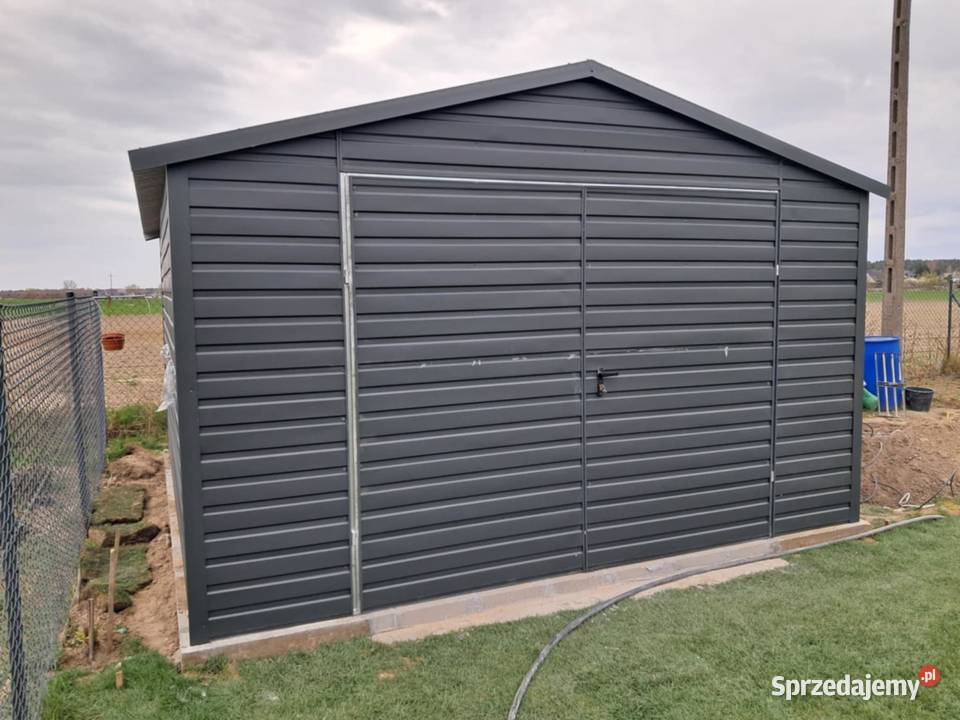 Garaż blaszany wiata Wzmocniony PROFILAMI