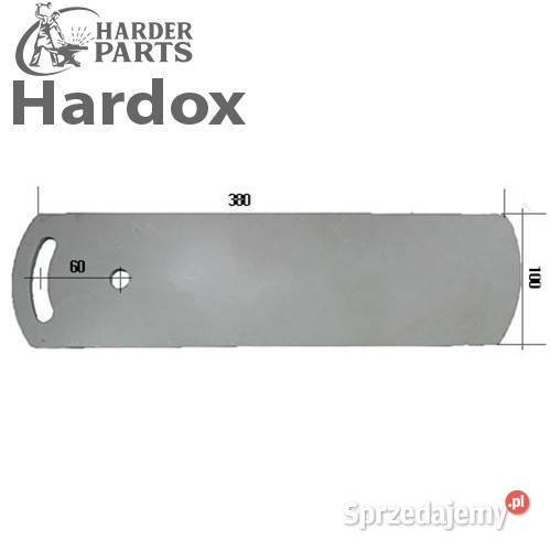 Listwa tylna odkładni HARDOX 27011802L do pługa Suwałki