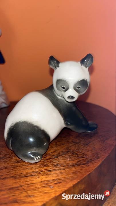 Panda Figurka bez sygnatury Z Lomonosov Gdańsk