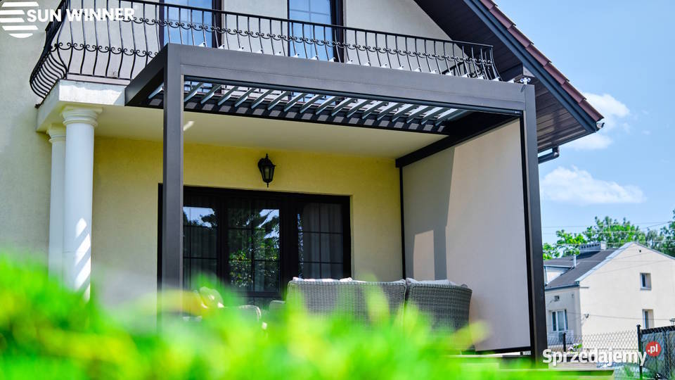 Pergola tarasowa z dachem lamelowym Toruń