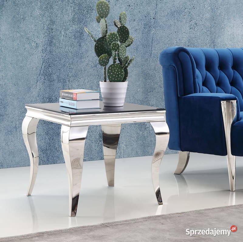 Stolik kawowy Ludwik 45 ława stół glamour czarny mazowieckie Warszawa