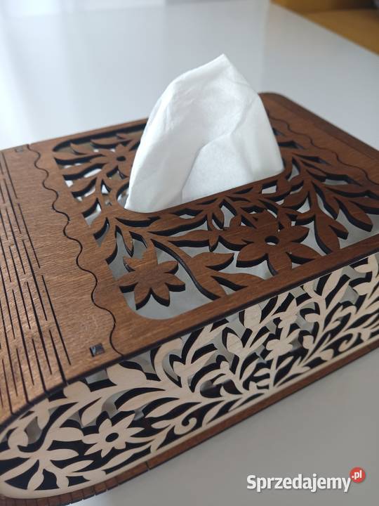 Drewniany chustecznik serwetnik brązowy lubuskie Drezdenko sprzedam