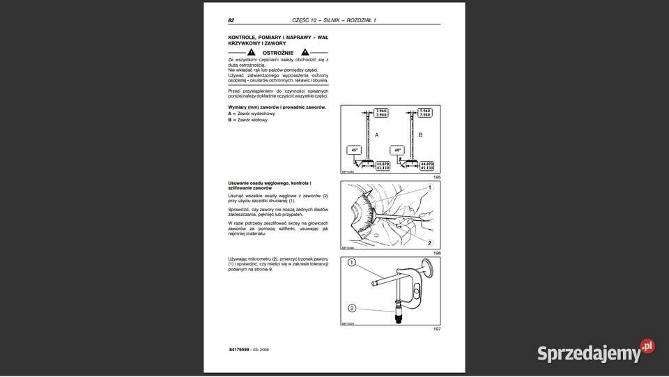 CASE JX 6070809095 instrukcja napraw Polsku Gdańsk sprzedam
