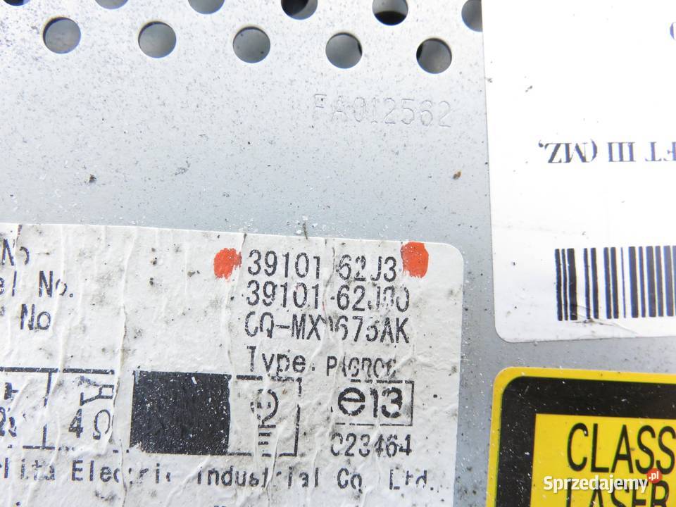 RADIO SUZUKI SWIFT III MZ EZ 3910162J3 Radioodtwarzacze
