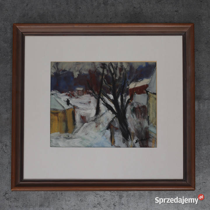 ARTexpert Obraz zimowy krajobraz gwarz Dobrzany sprzedam
